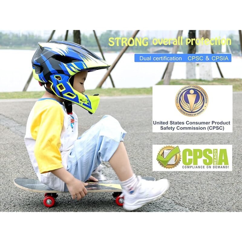 Casco Natuway de cara completa para niños multideporte ajustable - Imagen 4