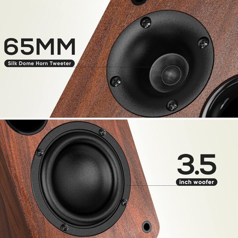 Saiyin Altavoces Bluetooth para Estantería 30 W x 2 Con Woofer de 3.5 Pulgadas - Imagen 2