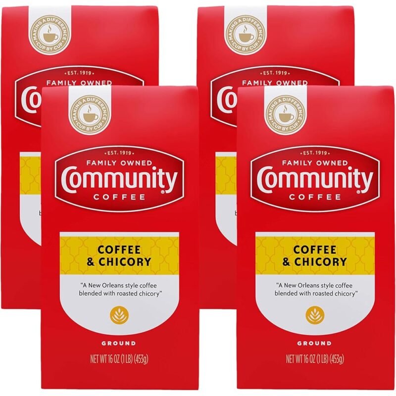 Community Coffee Café y Chicoria Blend 16 onzas Café Molido Tostado