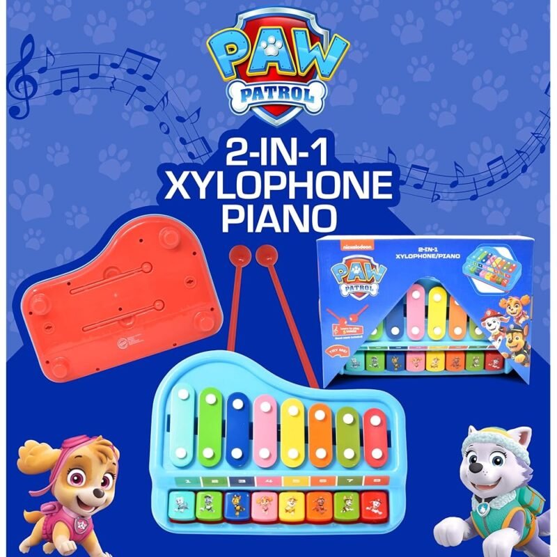 Paw Patrol Juguete de Xilófono Piano 2 en 1 para Bebé - Imagen 4