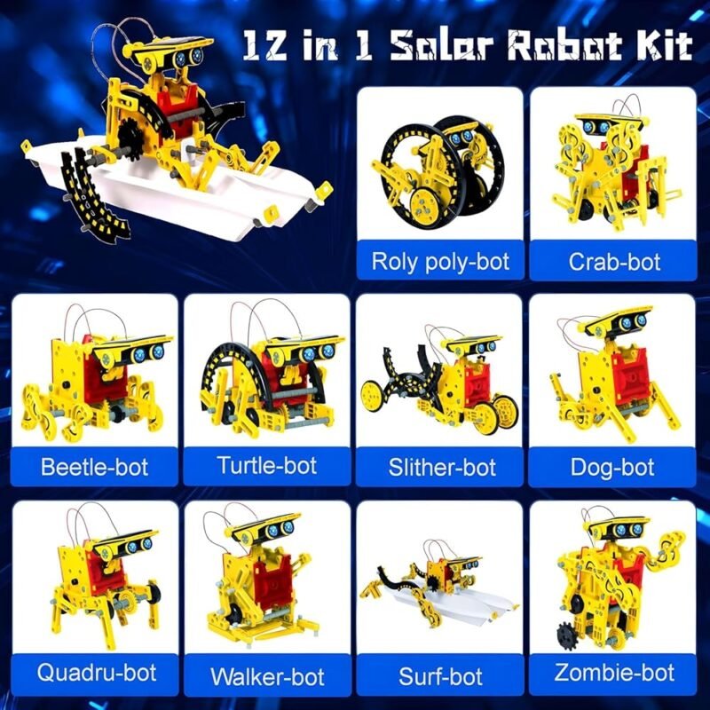 STEM Robot educativo 12 en 1 de energía solar para niños de 8 a 12 años - Imagen 2