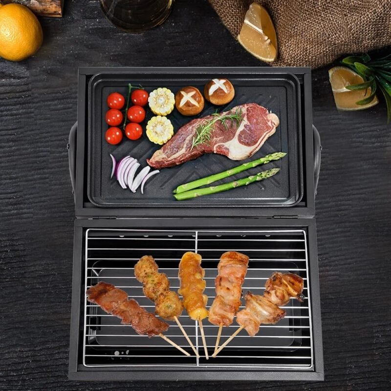 Supernal Parrilla de Carbón Portátil Ideal para Camping y Picnics - Imagen 4