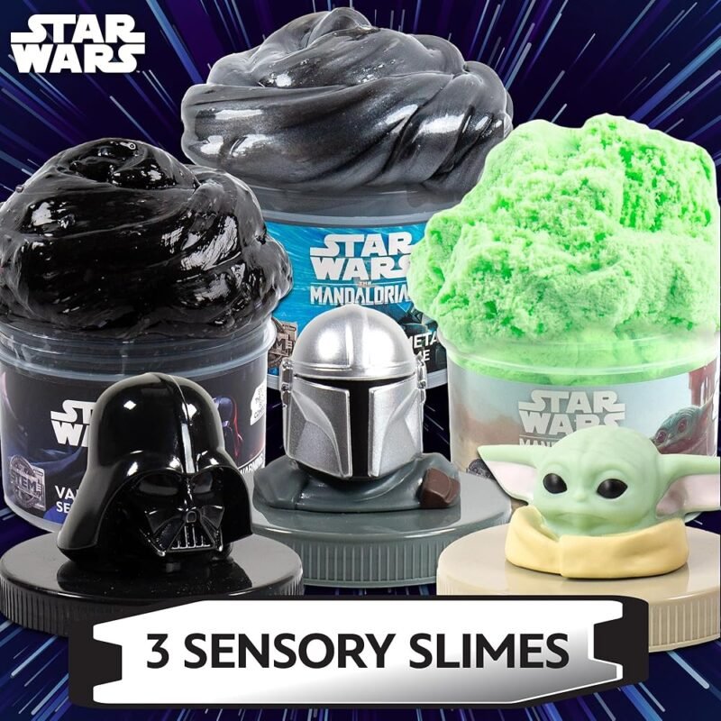 Slime Star Wars Paquete de 3 Kits Darth Vader Grogu Mandalorian - Imagen 2