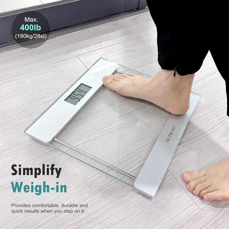 Báscula Digital de Baño NUTRI FIT para Peso Corporal Precisión Alta - Imagen 3