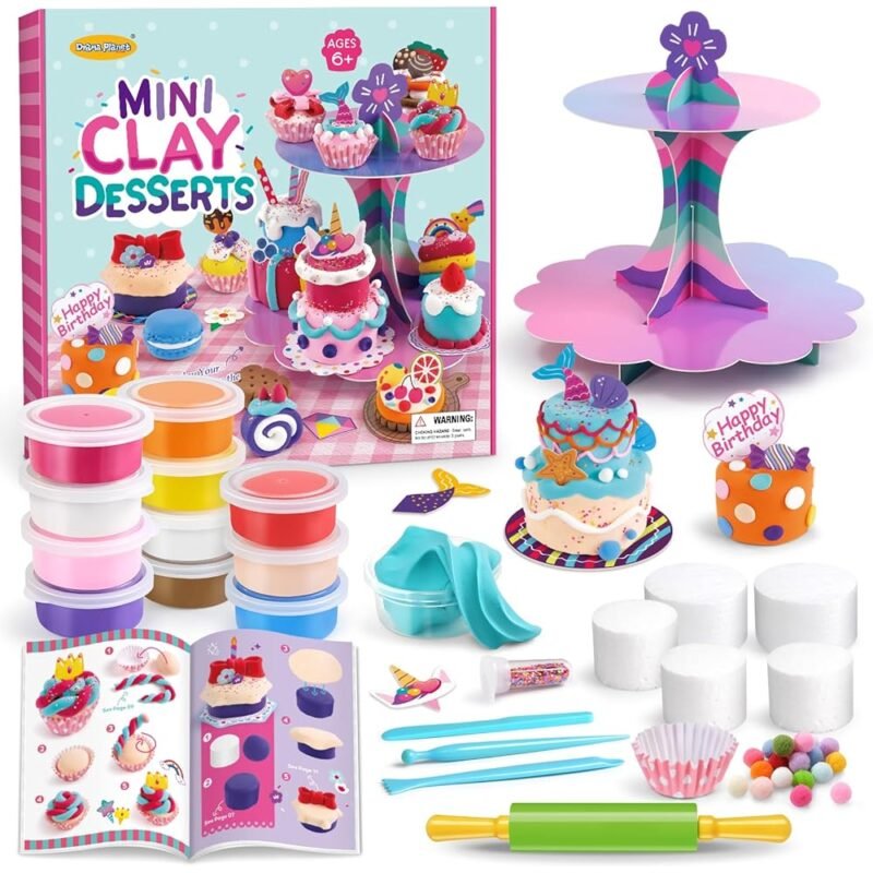 Drama Planet Kits de Manualidades para Niños Crea Mini Postres de Arcilla