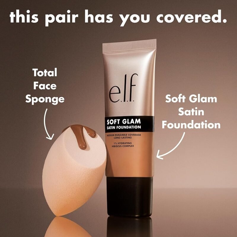 e.l.f. Base Soft Glam de Larga Duración Acabado Satinado Vegana 21 Neutros - Imagen 4