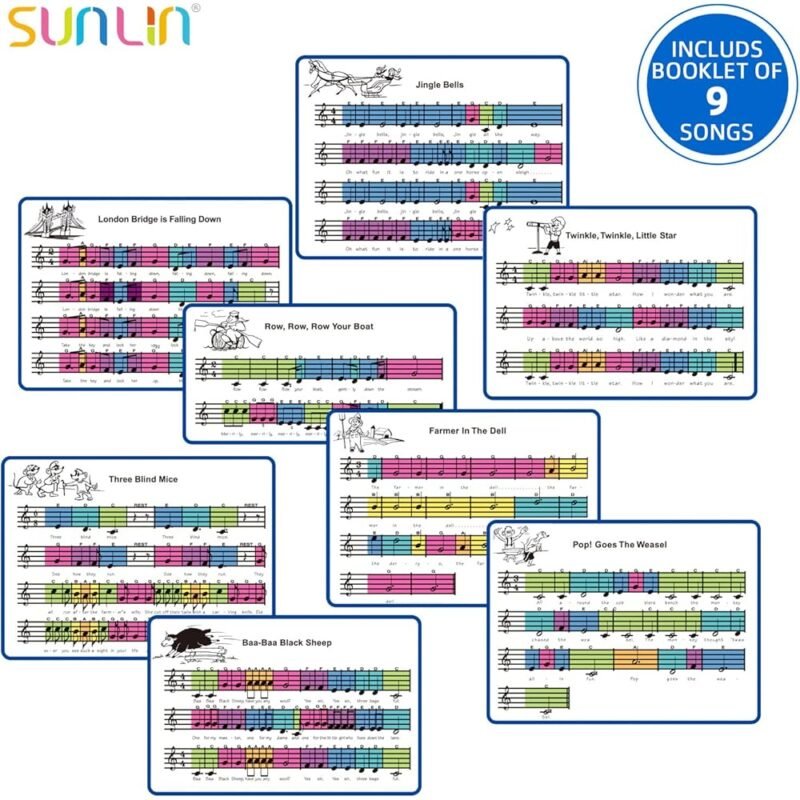 SUNLIN Alfombrilla de Piano Gigante de 6 Pies para Niños - Imagen 6