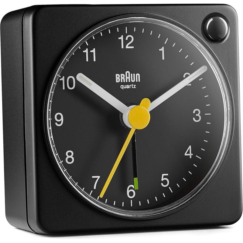 Braun Reloj Despertador Analógico Clásico Negro con Luz y Repetición - Imagen 3