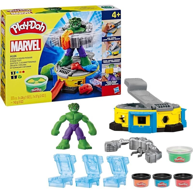 Play-Doh Marvel Hulk Smash & Squish Juego Creativo para Niños