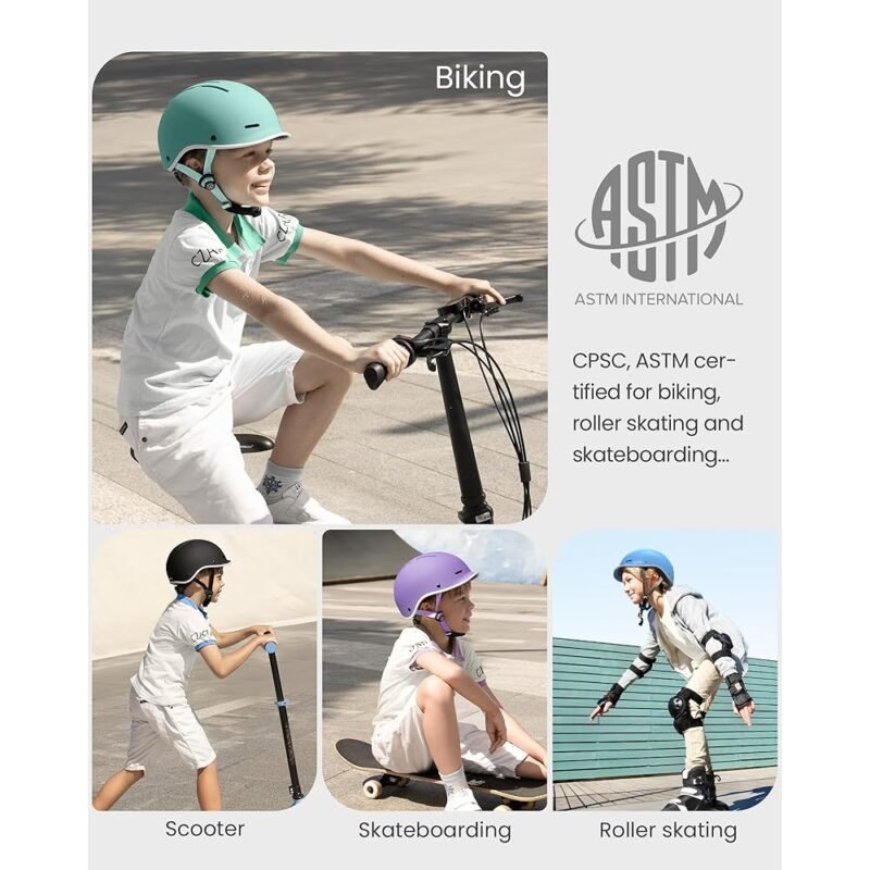 OutdoorMaster Casco de Bicicleta para Niños Con Ventilación y Visera - Imagen 5