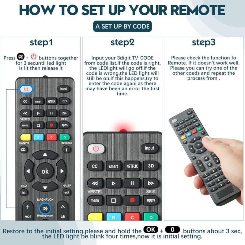 Control Remoto Universal para Televisores Inteligentes LED - Imagen 3