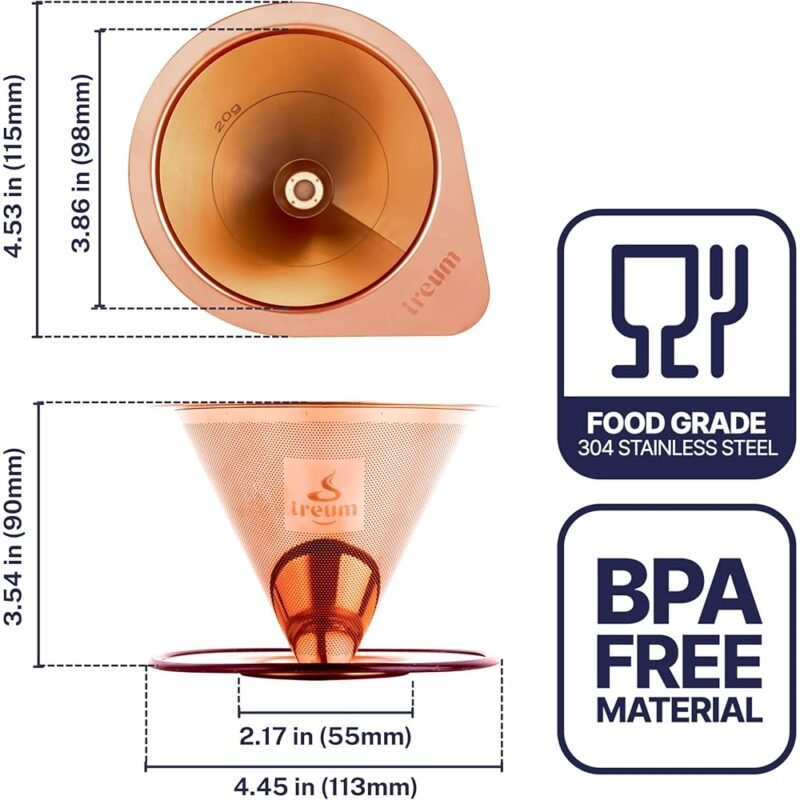 Cafetera Gourmet para Verter de Acero Inoxidable Ireum Perfecta para Café - Imagen 2