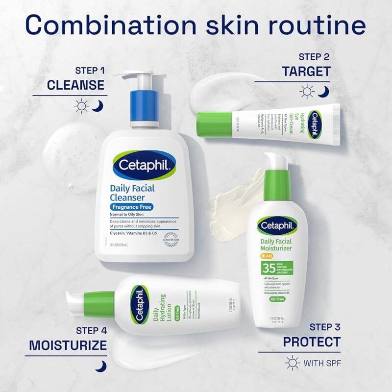 Cetaphil Limpiador Facial Diario Sin Fragancia para Piel Sensible 16 oz - Imagen 6