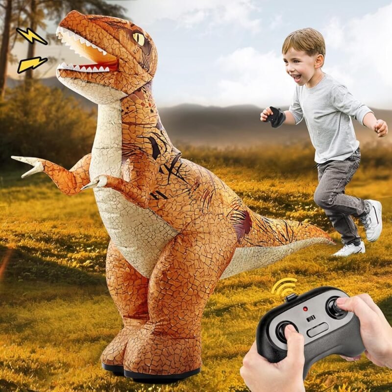 Juguete Inflable de Dinosaurio con Control Remoto 2.4 GHZ para Niños