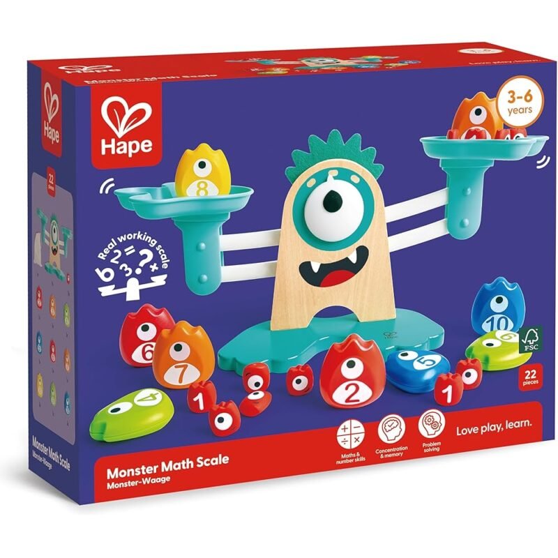 Hape Escala de Matemáticas Monstruo Juego Educativo para Niños - Imagen 2