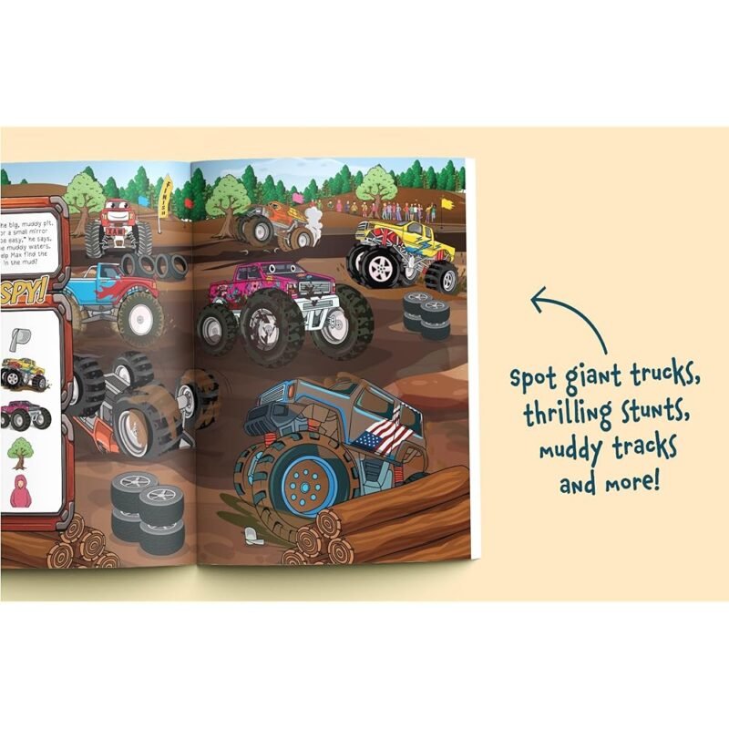 I Spy Monster Trucks Libro Infantil de Buscar y Encontrar - Imagen 5