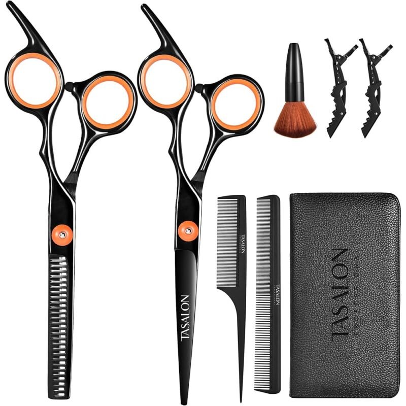 TASALON Kit de Tijeras de Corte de Cabello Todo en 1 Profesional