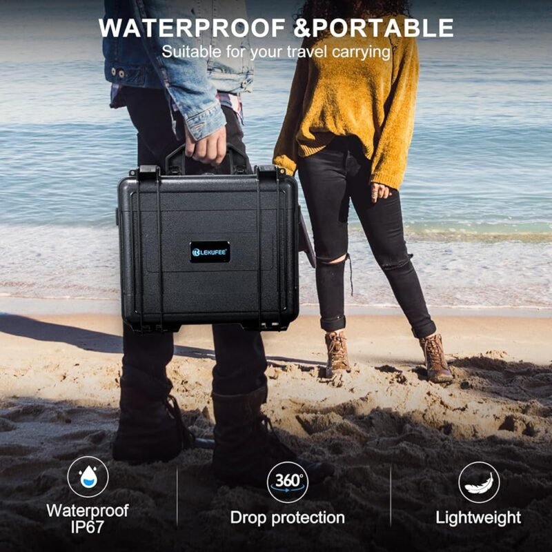 Lekufee Funda Rígida Impermeable Compatible con DJI Mini 4 Pro y Más - Imagen 5