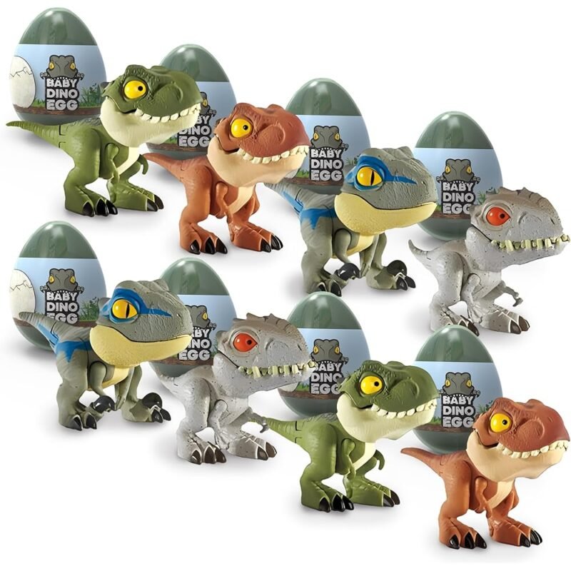 Juguetes de Dinosaurio para Niños Huevos de T-Rex Paquete de 8