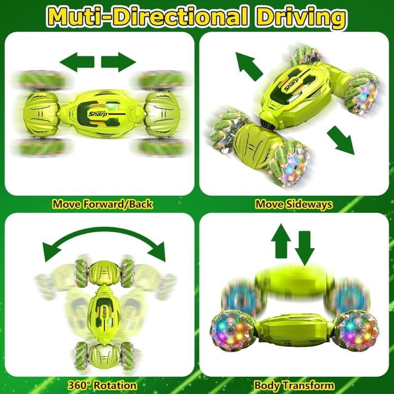 Coche de Acrobacias RC con Detección de Gestos para Niños 2.4 GHz - Imagen 2