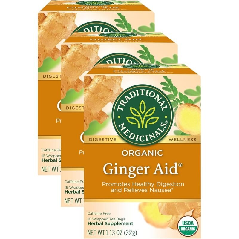 Traditional Medicinals Té Digestivo Organic Ginger Aid 16 Bolsitas