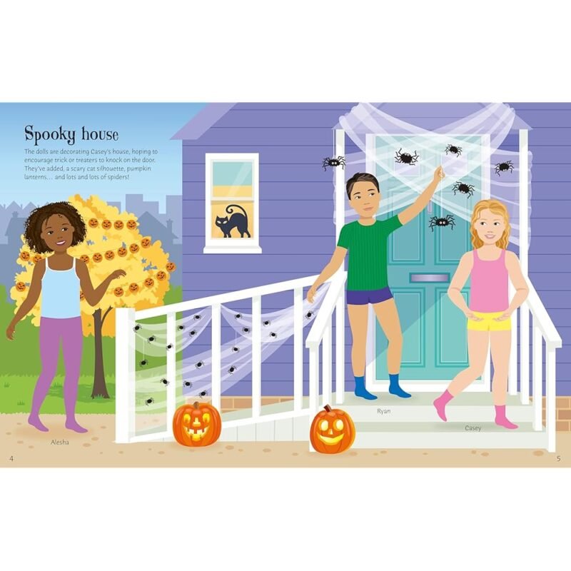 Sticker Dolly Dressing Trick or Treat Libro de Colocar Stickers para Halloween - Imagen 5