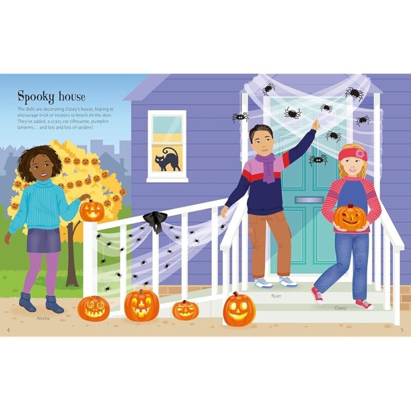 Sticker Dolly Dressing Trick or Treat Libro de Colocar Stickers para Halloween - Imagen 6