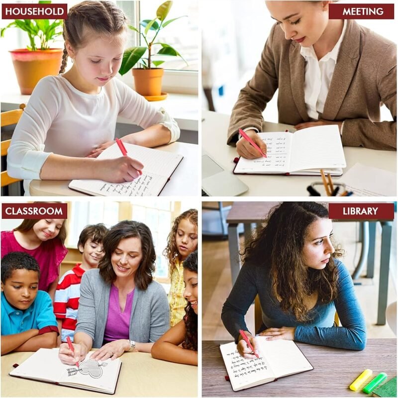 Feela Paquete de 24 Cuadernos de Tapa Dura con Bolígrafos para Notas - Imagen 7