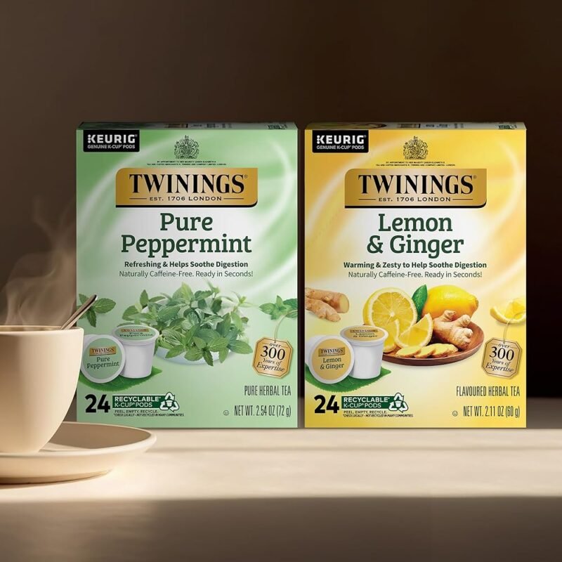 Twinings K-Cups de té de hierbas Menta y Limón Jengibre 48 unidades - Imagen 3