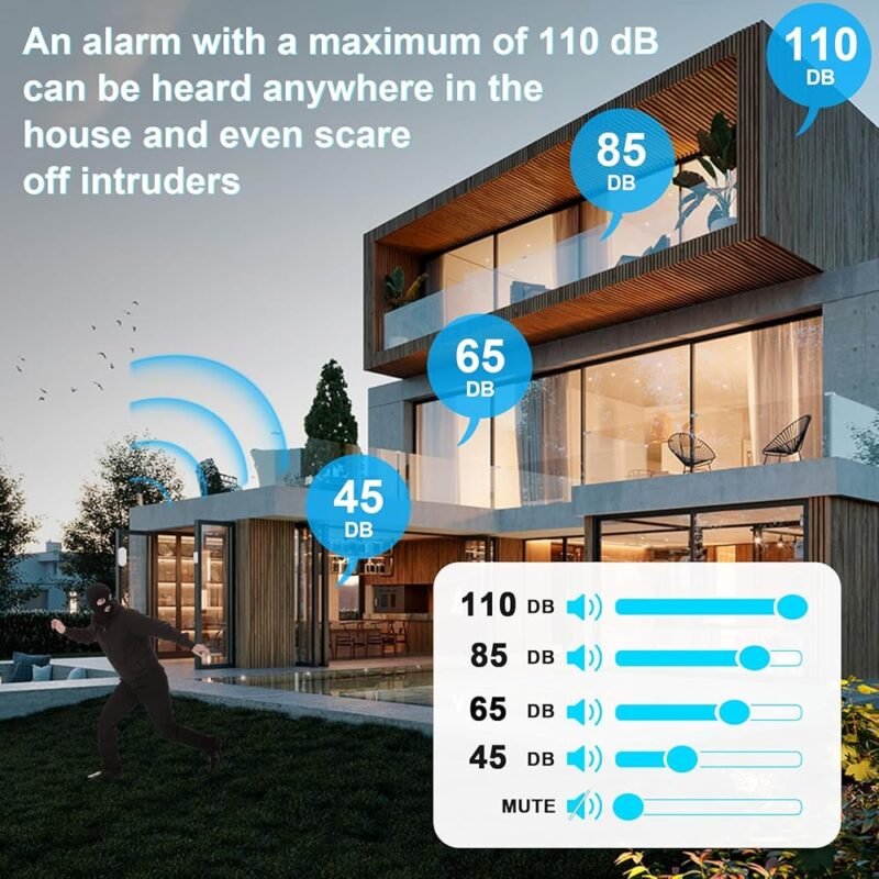 SanJie Timbre de Sensor de Puerta Inalámbrico para Hogar y Negocios - Imagen 6