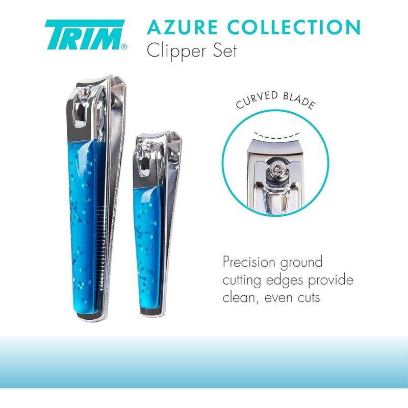 TRIM Azure Collection Juego de Cortadoras de Precisión para Uñas - Imagen 2