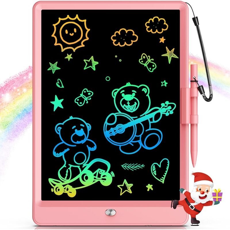 Bravokids Tableta de Escritura LCD de 10 Pulgadas para Niños Rosa