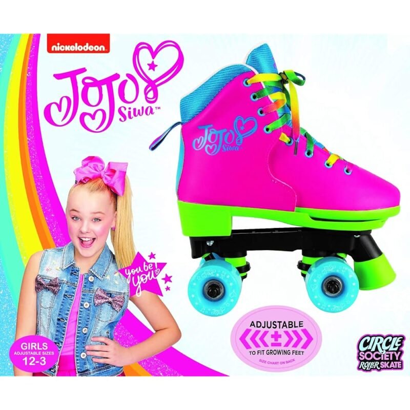 Circle Society Patines Clásicos Ajustables JoJo Siwa para Niños Rainbow - Imagen 10