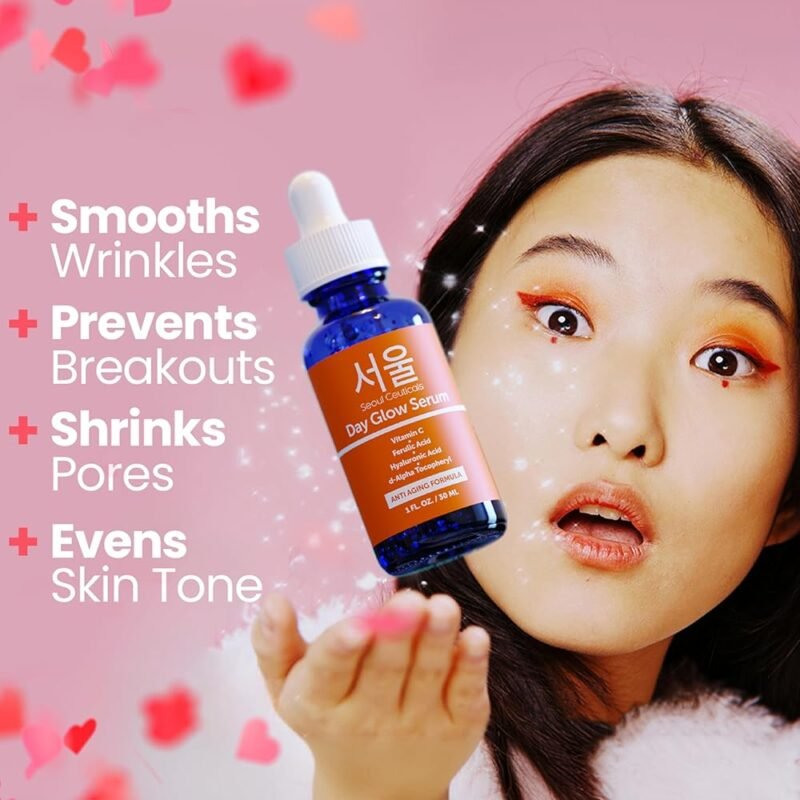 SeoulCeuticals Suero de Ácido Hialurónico 20% Vitamina C Antienvejecimiento - Imagen 4