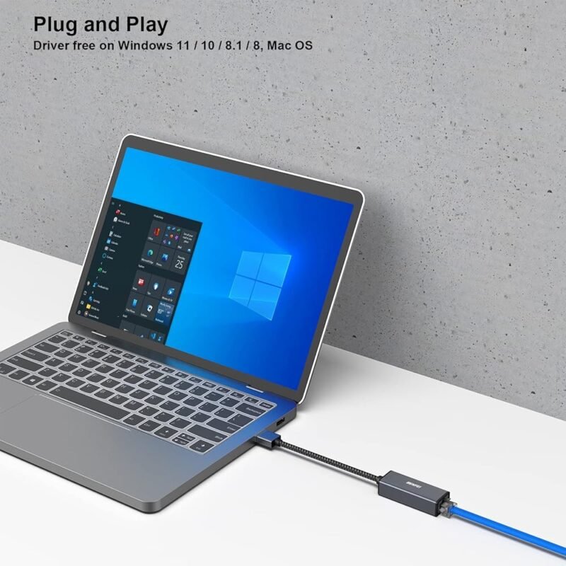 BENFEI Adaptador USB 3.0 a Gigabit Ethernet para MacBook y PC - Imagen 5