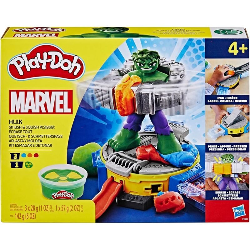 Play-Doh Marvel Hulk Smash & Squish Juego Creativo para Niños - Imagen 9