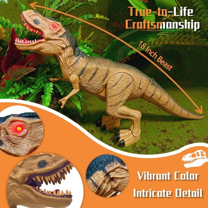 TALGIC Juguetes de Dinosaurio Robot Interactivo para Niños de 3 a 6 Años - Imagen 3