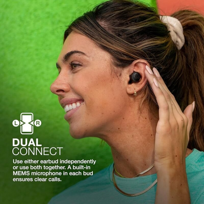 JLab Go Air Pop Auriculares Inalámbricos Bluetooth con Funda de Carga Negro - Imagen 3