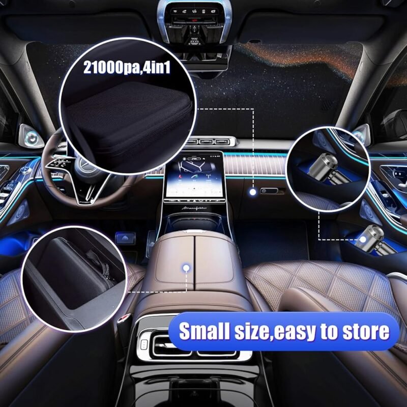 Aspirador de coche eficiente y compacto para limpiar tu vehículo - Imagen 6