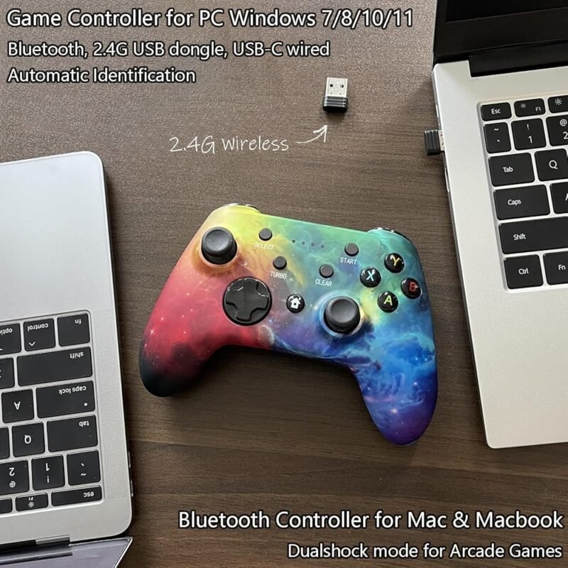 WZUICOV Controlador Bluetooth para Juegos Móvil iPhone iPad Android Switch PC - Imagen 5