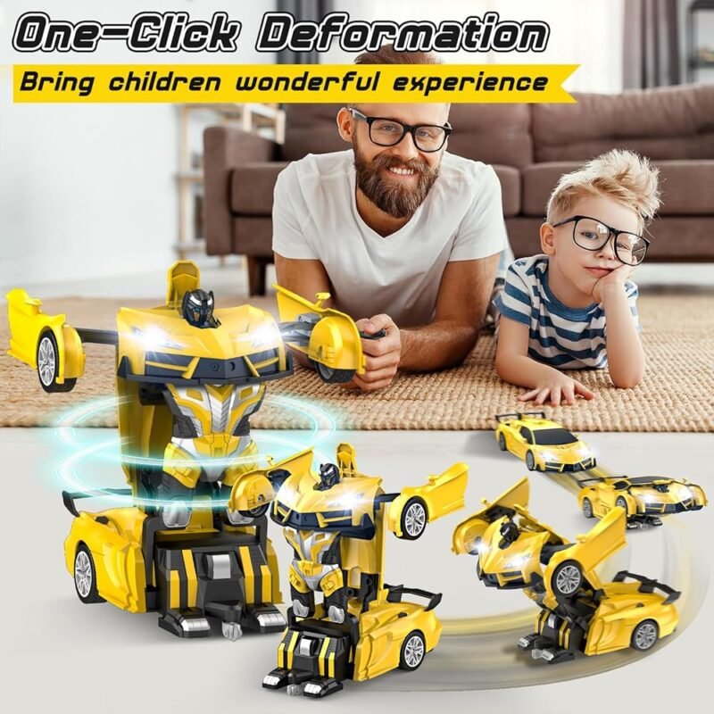 Coche de Control Remoto Transformable Robot 2.4 GHz para Niños - Imagen 2