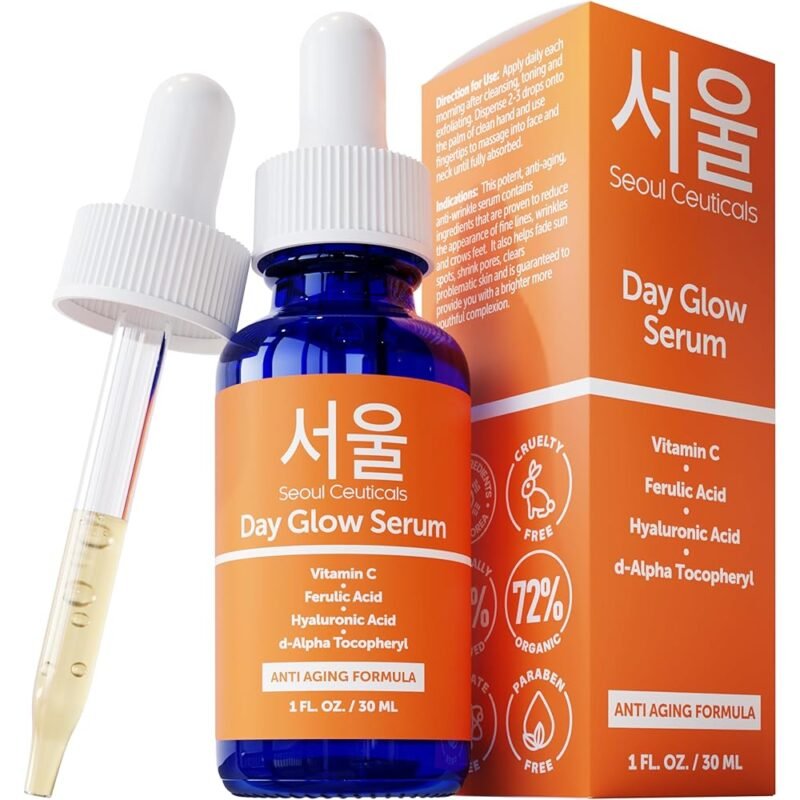 SeoulCeuticals Suero de Ácido Hialurónico 20% Vitamina C Antienvejecimiento