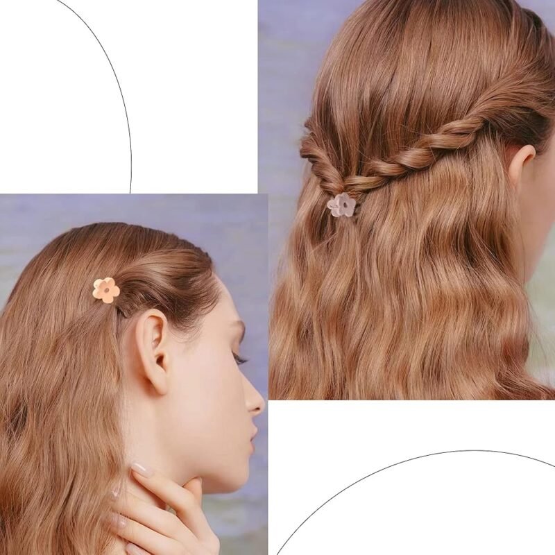 IVYU Pinzas pequeñas para el cabello de flores para mujeres y niñas - Imagen 7