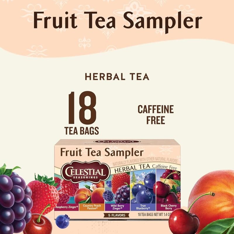 Celestial Seasonings Paquete Variado de Té de Frutas Sin Cafeína - Imagen 2