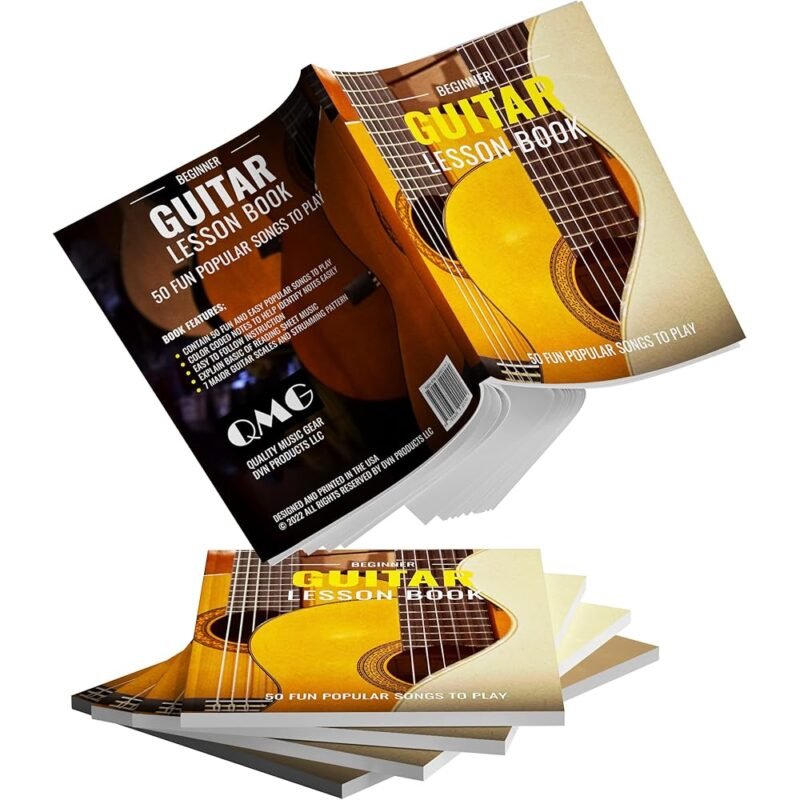 QMG Libro de lecciones de guitarra para principiantes y todos los niveles - Imagen 2