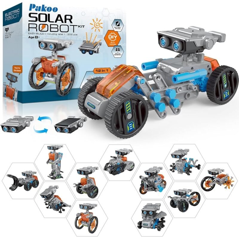 Kit de Robot Solar 12 en 1 Juego Educativo para Niños de 8 a 12 Años