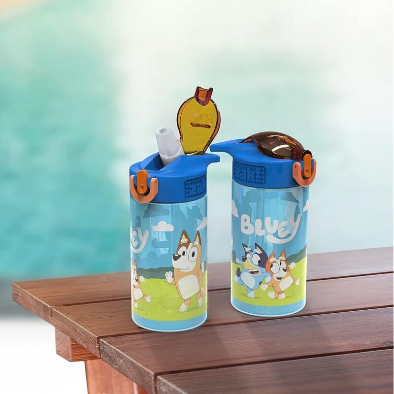 Zak Designs Bluey Kids Botellas de Agua Duraderas Paquete de 2 - Imagen 2