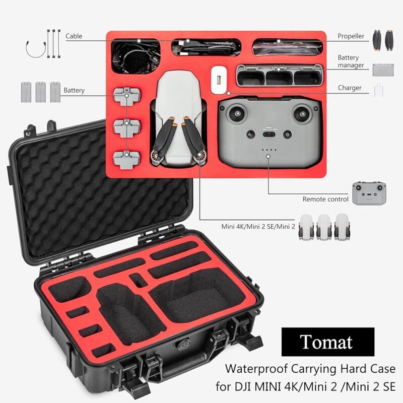 Tomat Mini 2 SE Funda Impermeable para DJI Mini 2 y 4K Accesorios - Imagen 4