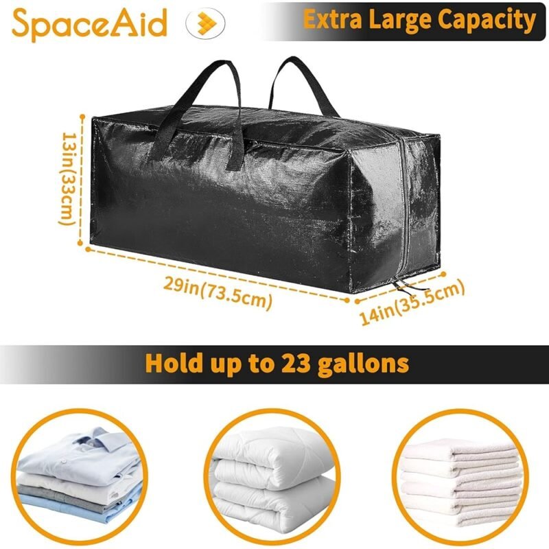 SpaceAid Bolsas de Mudanza Resistentes con Correas de Mochila - Imagen 4