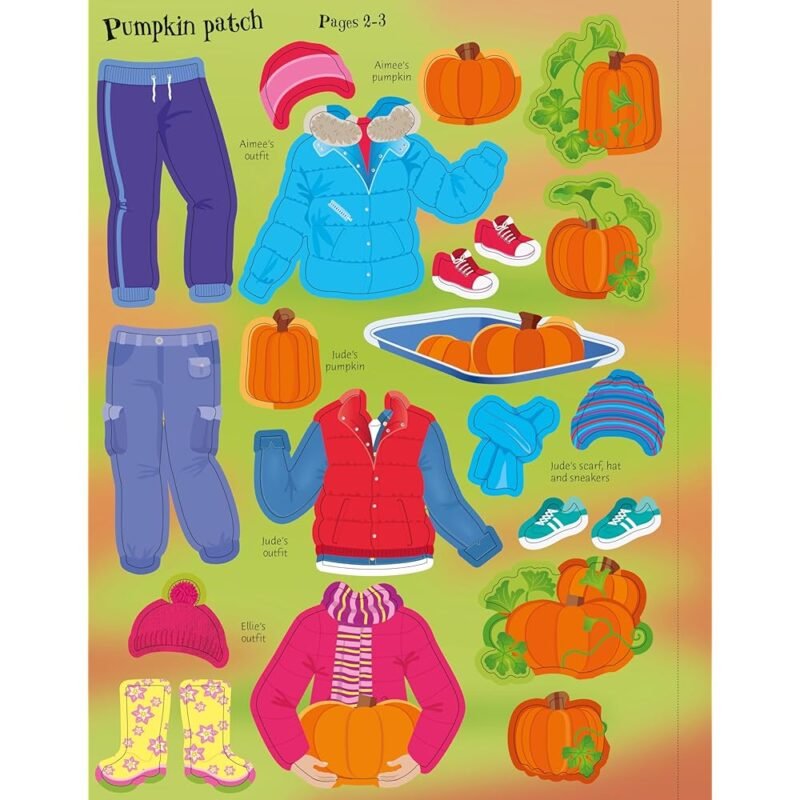 Sticker Dolly Dressing Trick or Treat Libro de Colocar Stickers para Halloween - Imagen 7